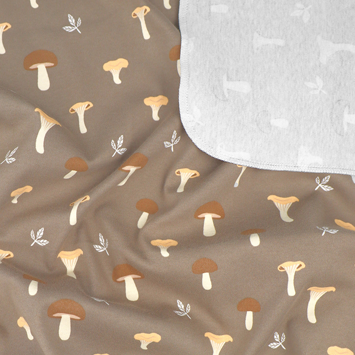 Пелёнка Mjolk Грибочки Hello Mommy трикотаж 85х120 см 2 шт. - фото 7