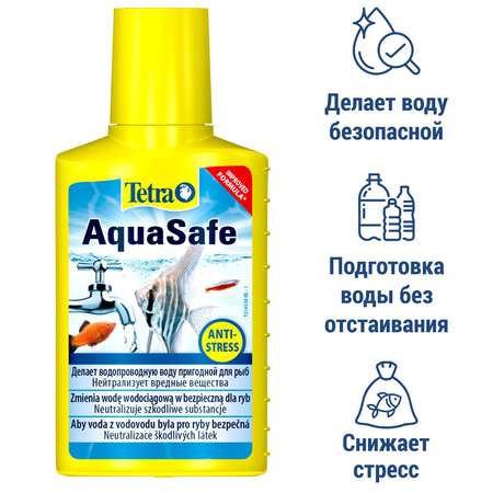 Кондиционер Tetra AquaSafe для подготовки воды аквариума 100 мл