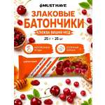 Злаковые батончики мюсли MUST HAVE Клюква вишня и мед 25шт.