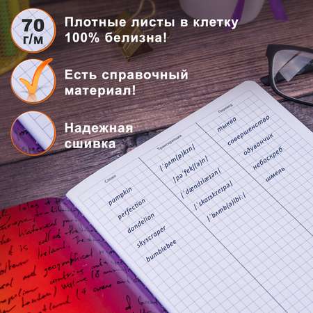 Тетрадь Brauberg 60 лист. (Иностранный язык)