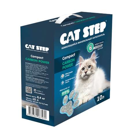 Наполнитель Cat Step 10 л комкующийся, минеральный