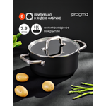 Кастрюля Pragma Robuk 2.9 л черная
