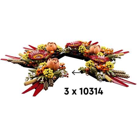 Конструктор LEGO Icons Dried Flower Centerpiece блочный