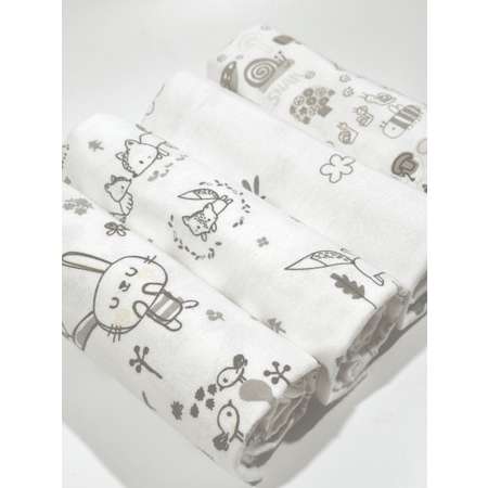 Пелёнка Daisy фланель 90х120 см 4 шт.