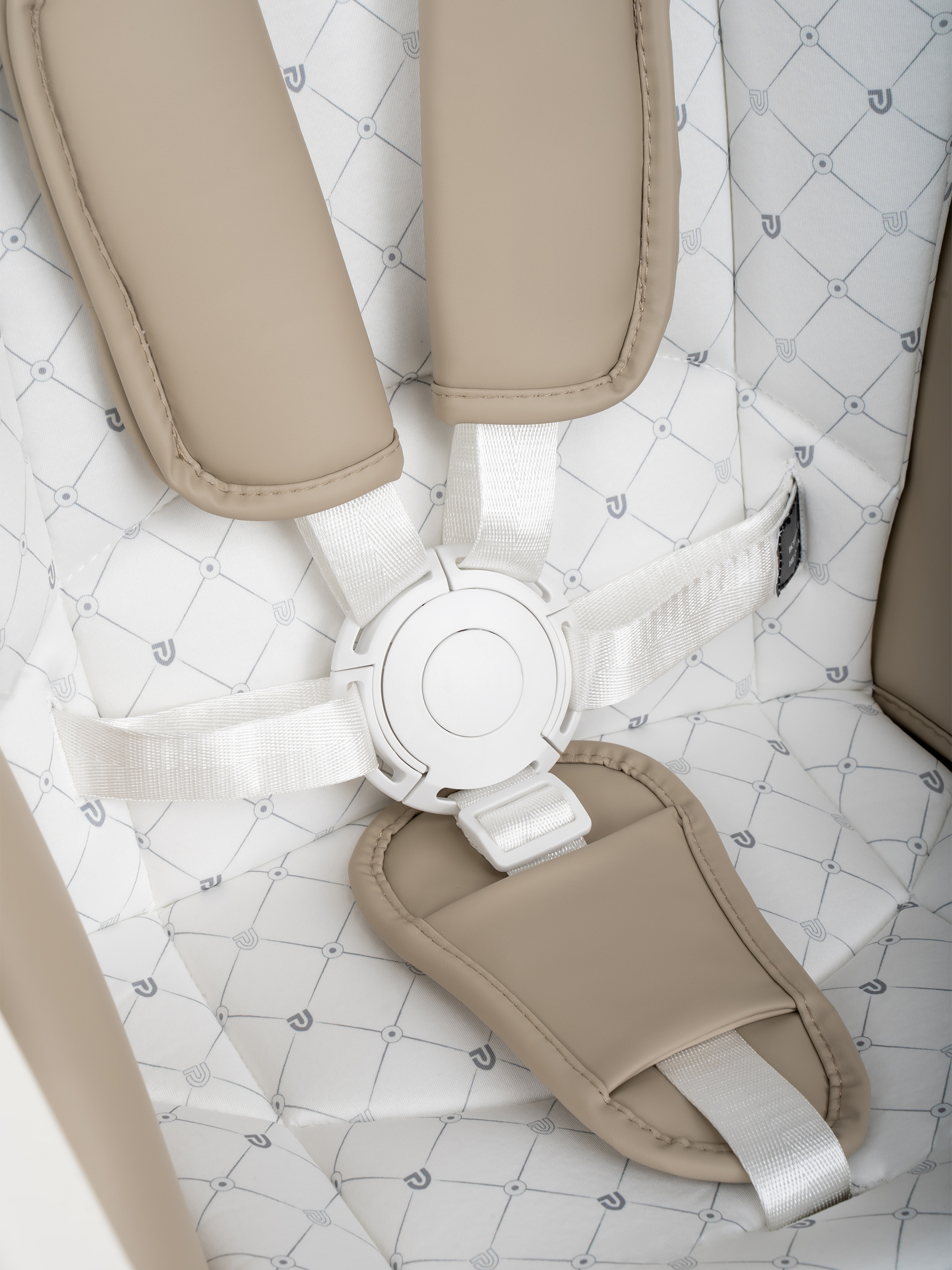 Стульчик для кормления JOVOLA Muza с функцией электрокачели серый - фото 9