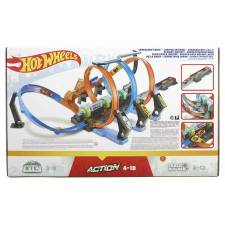 Трек Hot Wheels Винтовое столкновение с пусковой установкой