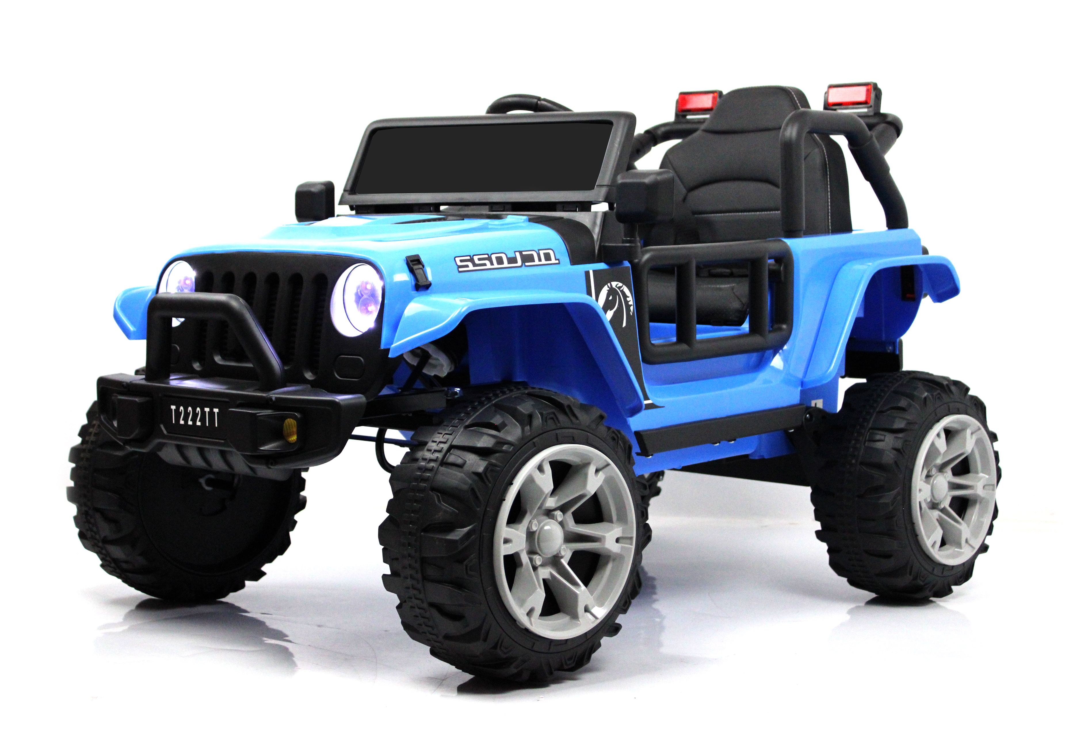 Электромобиль RIVERTOYS T222TT-4WD-BLUE С пультом ДУ - фото 30