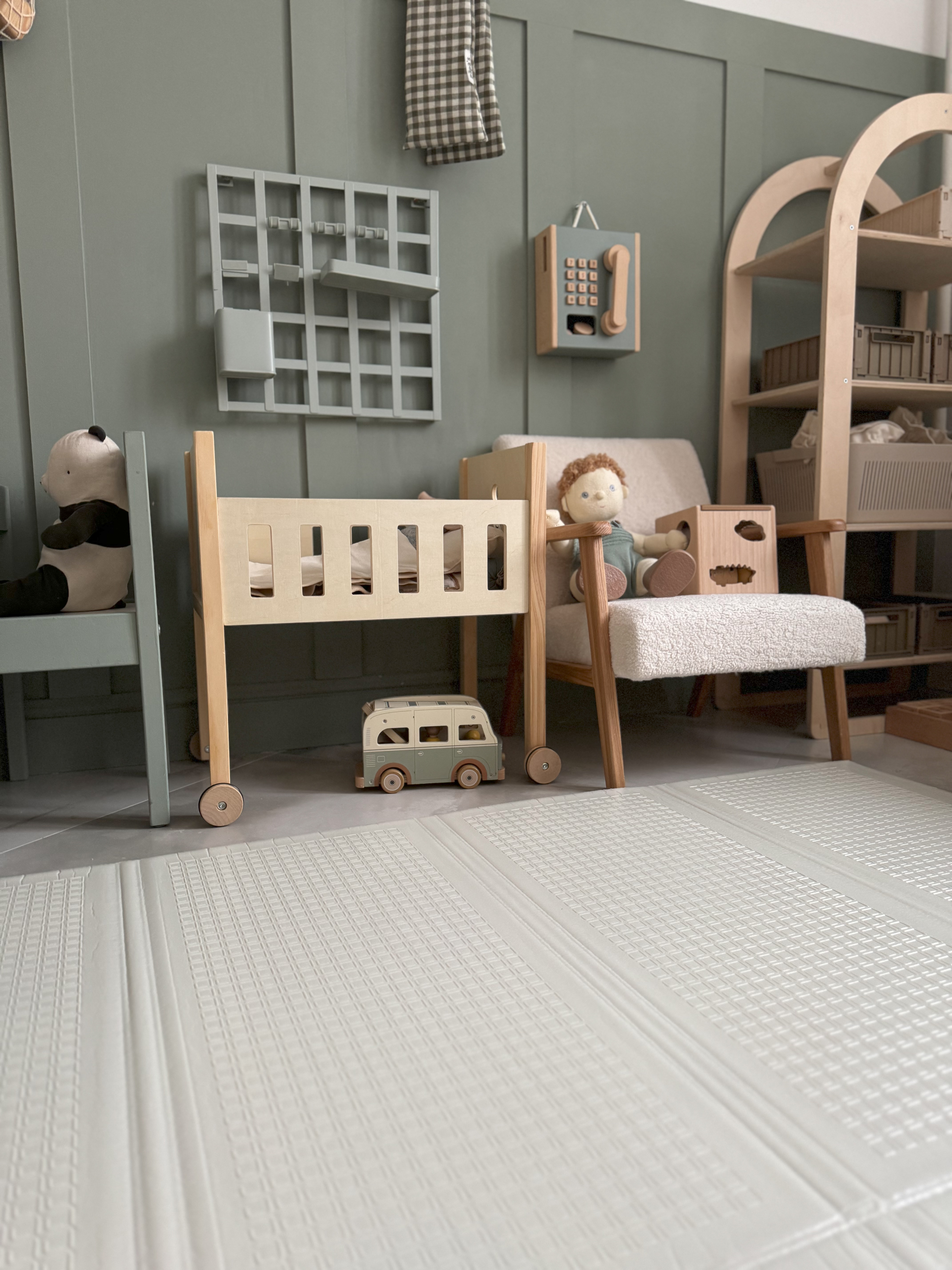 Детский складной коврик Pollzu Акварель 150 x 180 см - фото 18