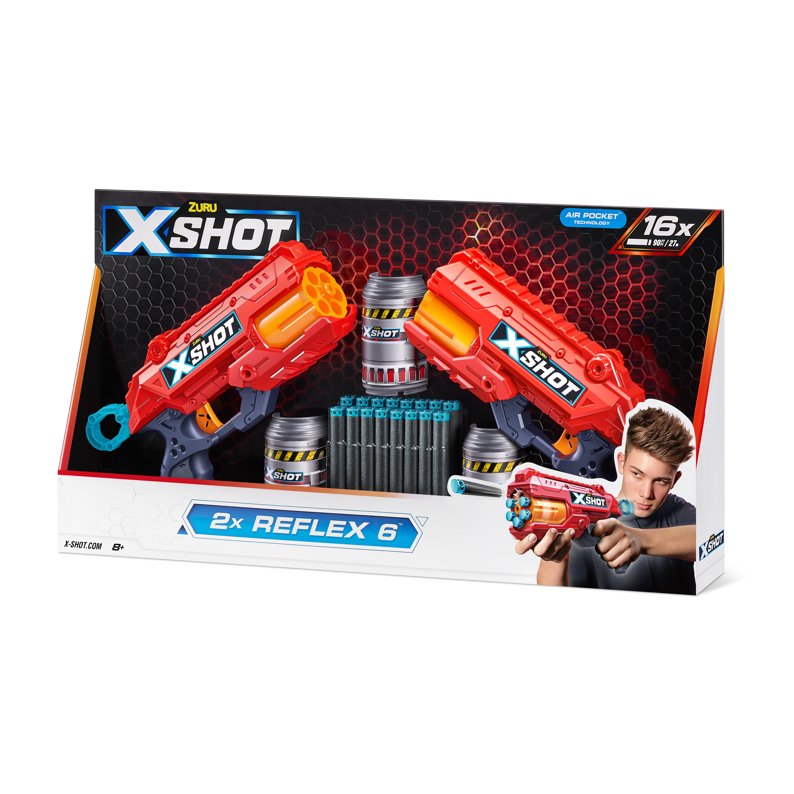 Бластер Zuru XSHOT  Excel Эксель REFLEX 2 бластера - фото 9
