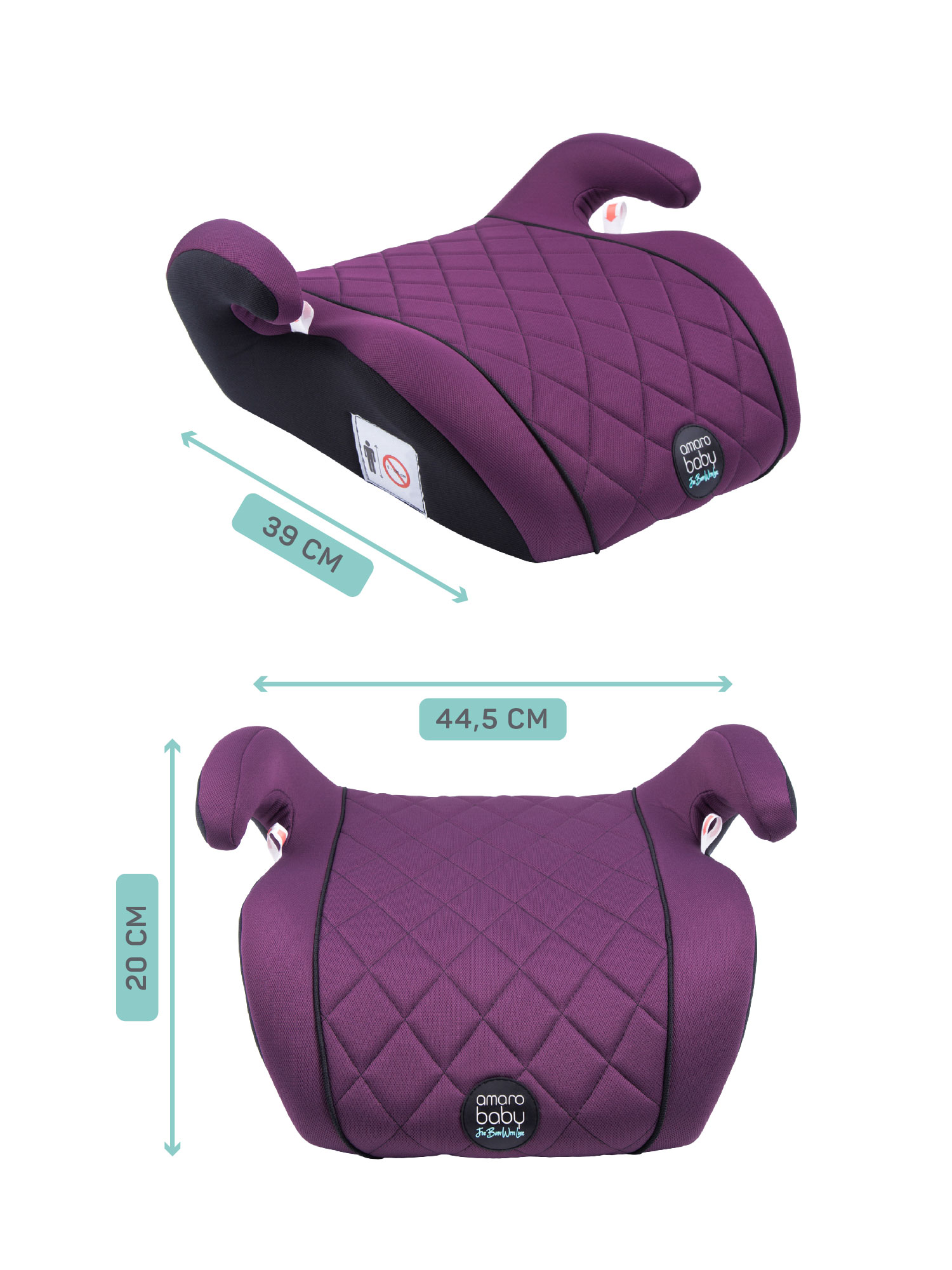 Автокресло Amarobaby Easy way 3 (22-36 кг) фиолетовый - фото 3