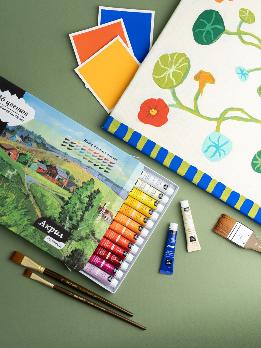 Краски акриловые Малевичъ 36 цв. - фото 10