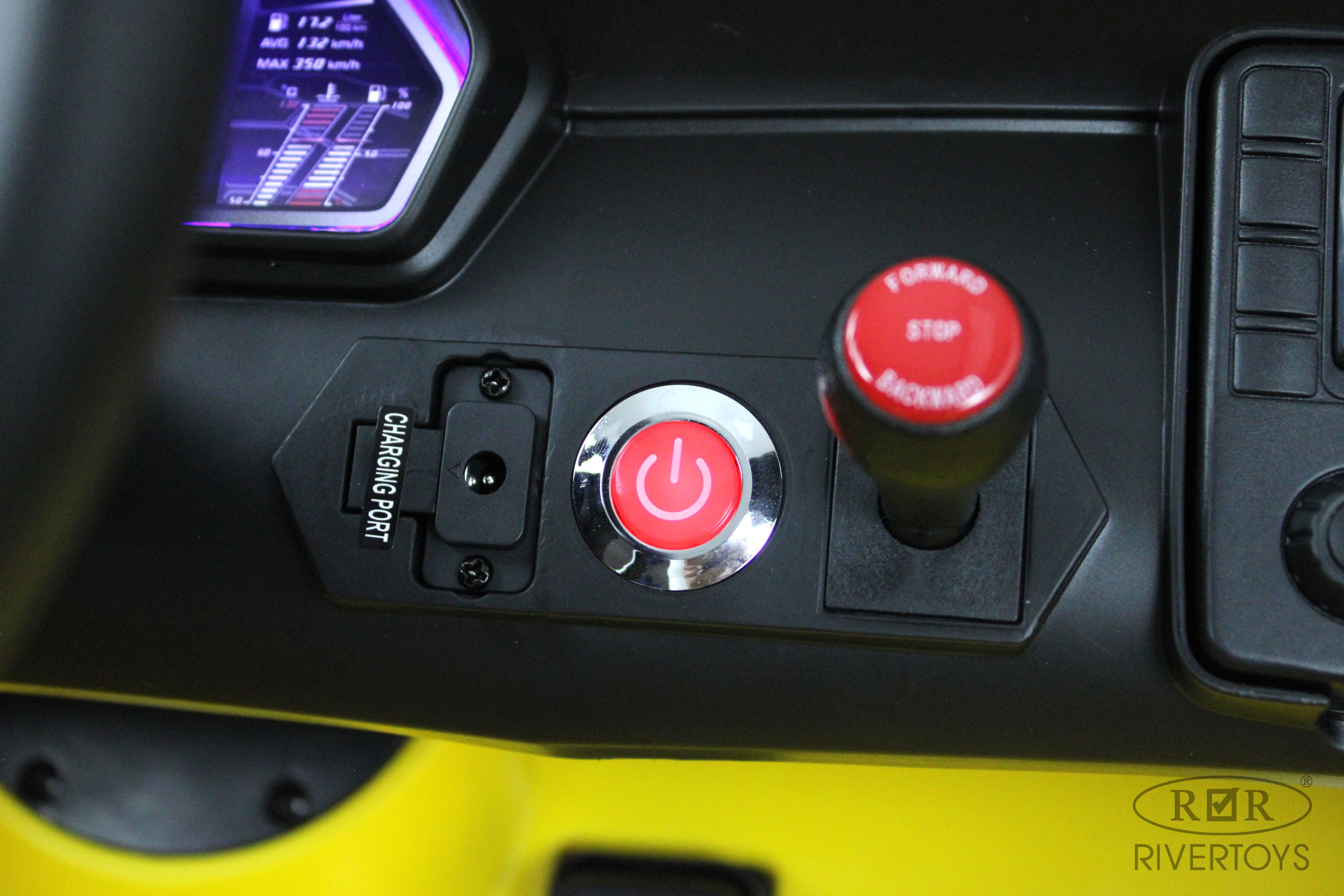 Электромобиль RIVERTOYS A111MP-YELLOW С пультом ДУ - фото 7