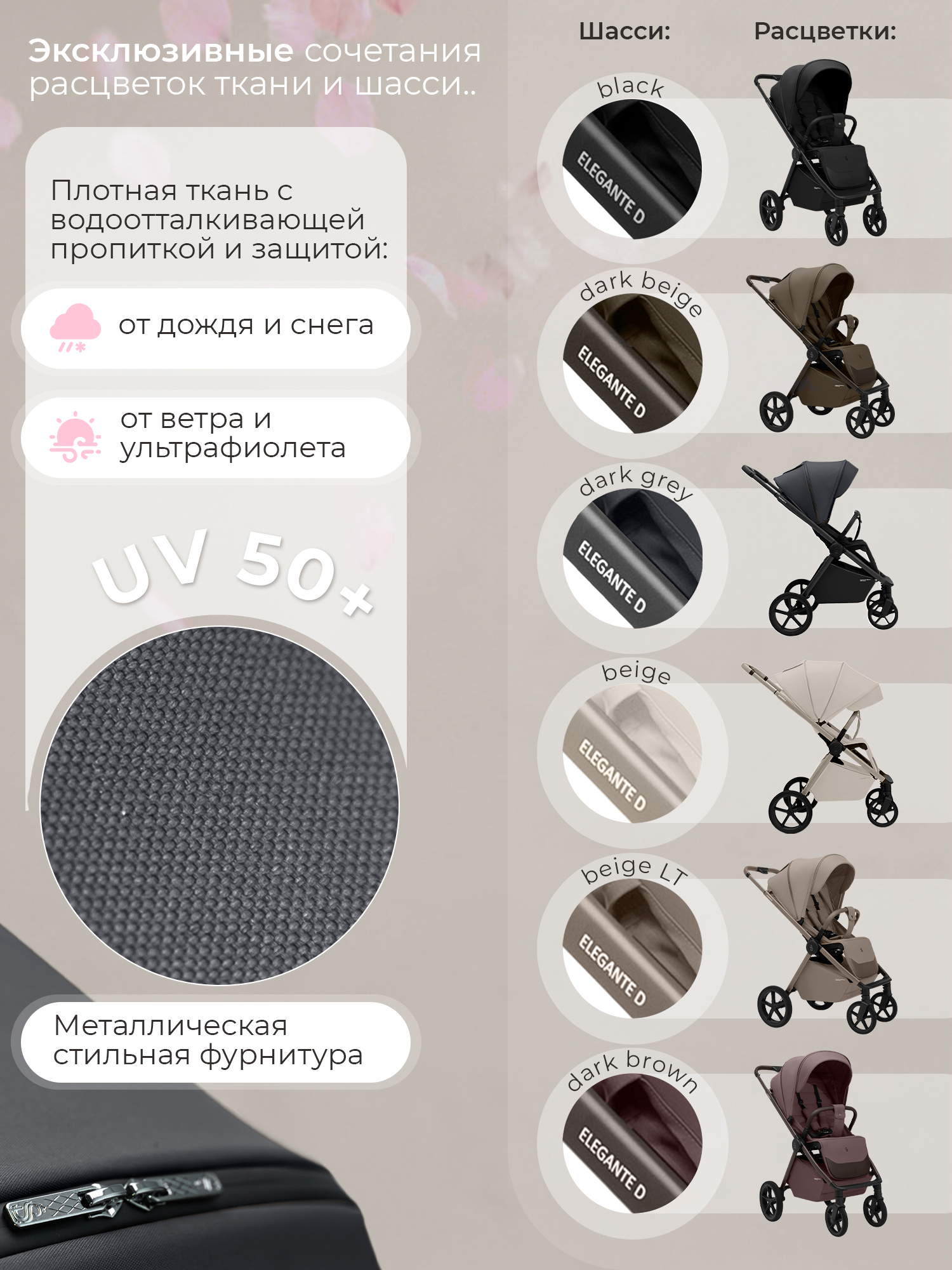 Коляска прогулочная Sweet Baby Elegante D Dark Grey серый - фото 12