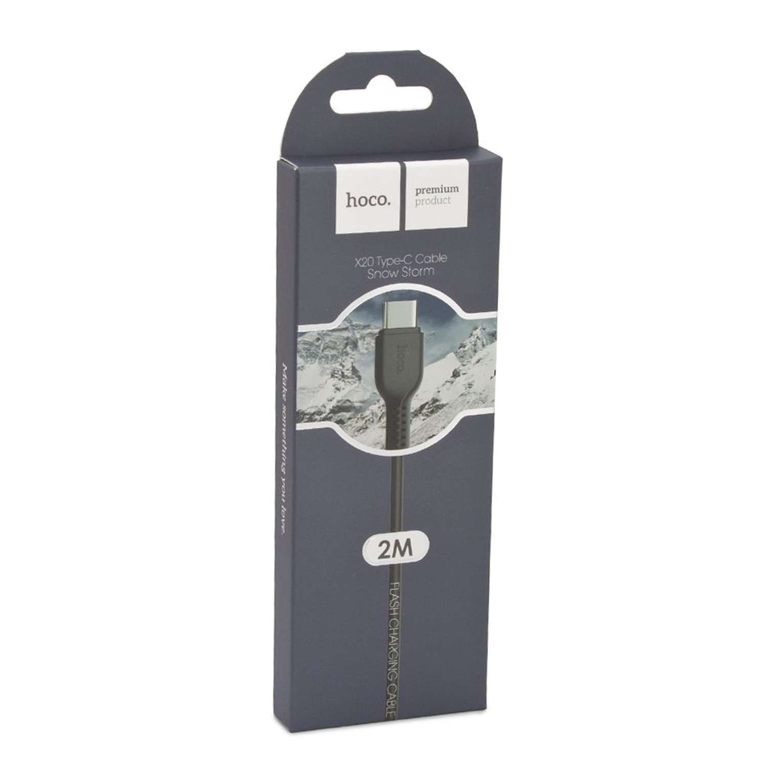 USB кабель hoco X20 Flash Type-C 3А 2м - фото 2