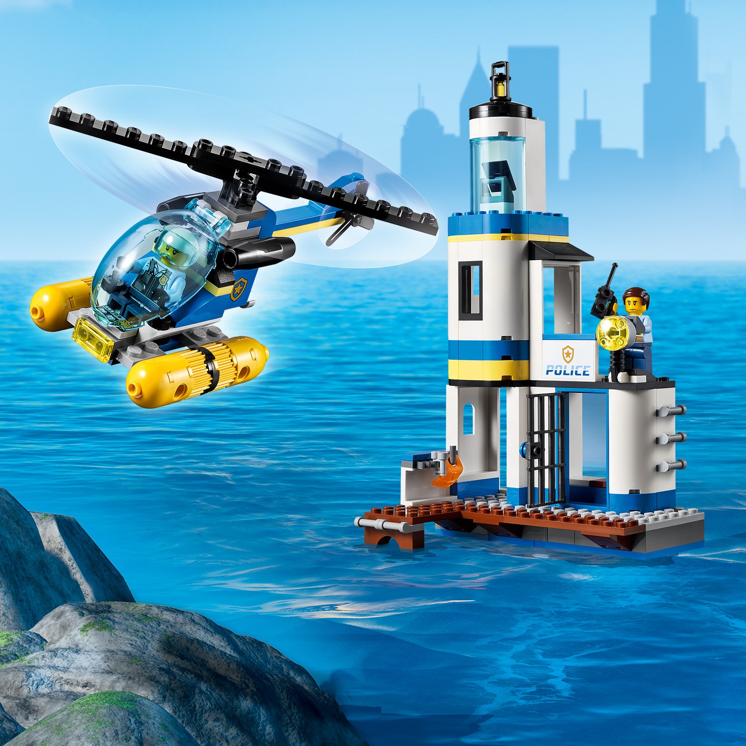 Конструктор LEGO City SeasidePolice and FireMission - фото 5