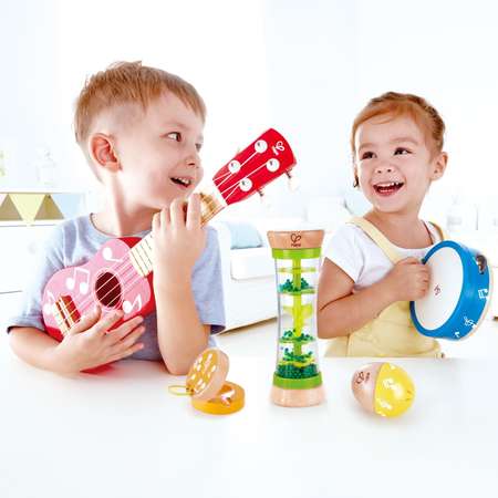 Игрушка музыкальная Hape Мини-группа гитара, бубен