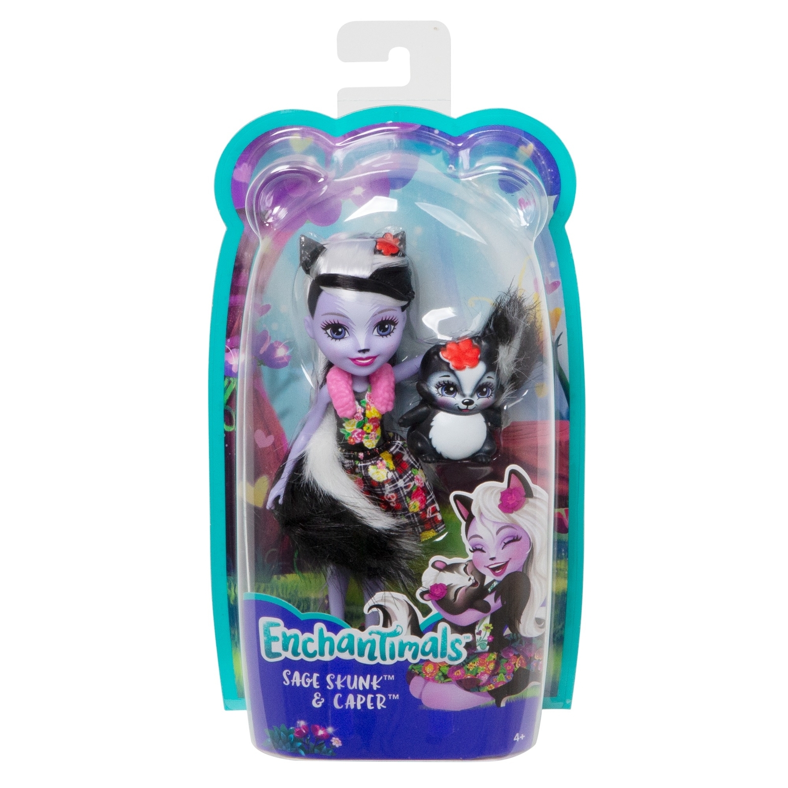 Кукла мини Enchantimals Сэйдж Скунси с питомцем FXM72 - фото 2