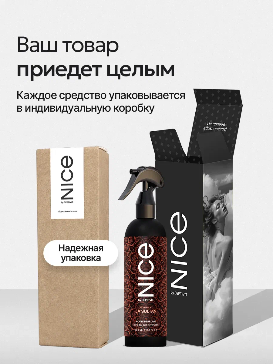 Парфюм для дома освежитель NICE by Septivit La Sultan 300 мл - фото 10
