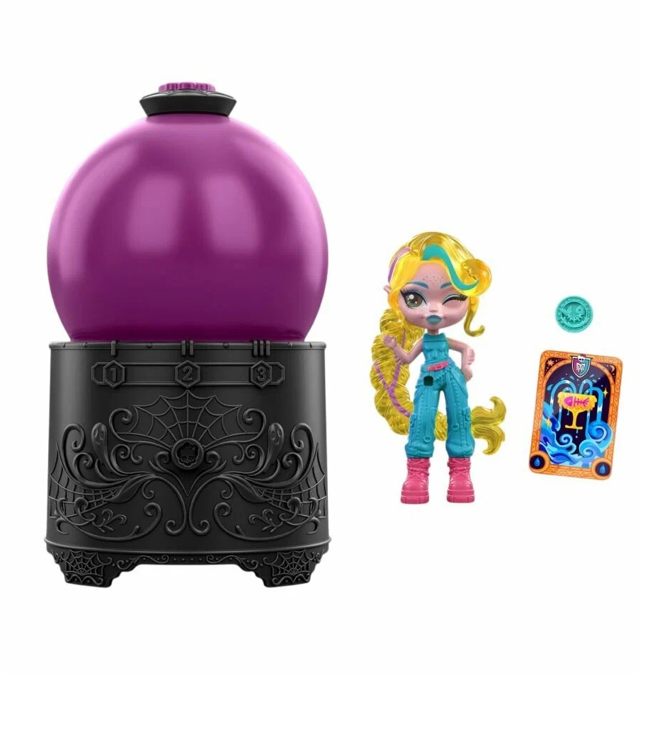 Кукла мини Monster High Хрустальный шар сюрприз высота 7,5 см JCX99 - фото 11