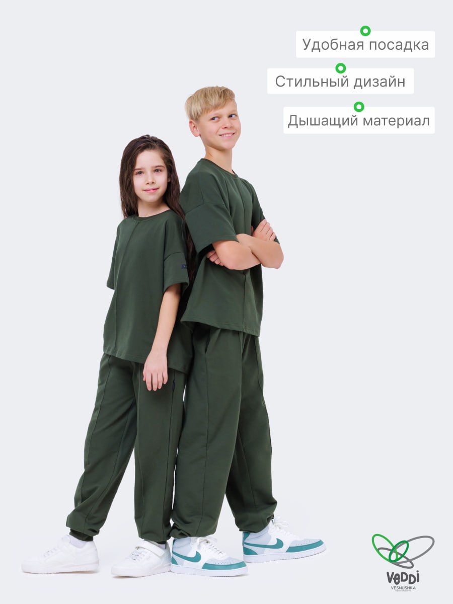 Спортивный костюм VEDDI 2080/6041фп-2024-9-12 хаки - фото 8