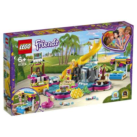 Конструктор LEGO Friends Вечеринка Андреа у бассейна блочный