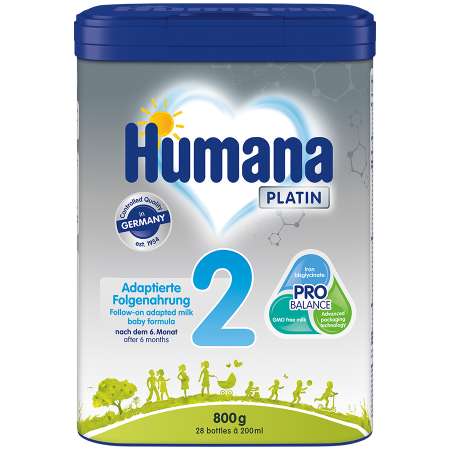 Последующая молочная смесь Humana Platin 2 800г с 6 до 12месяцев