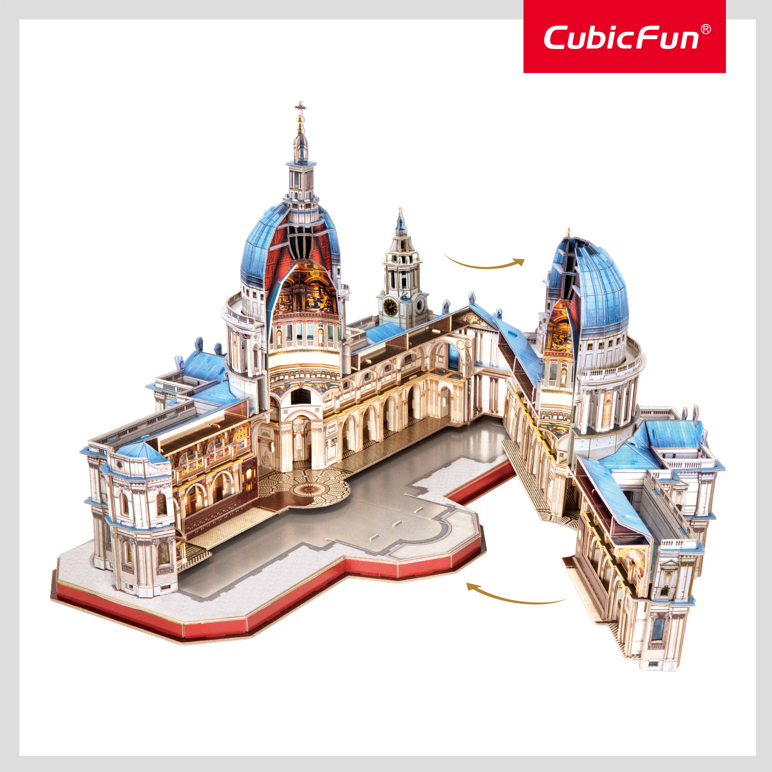 Пазл CubicFun Собор Святого Павла 643 детали 3D - фото 10