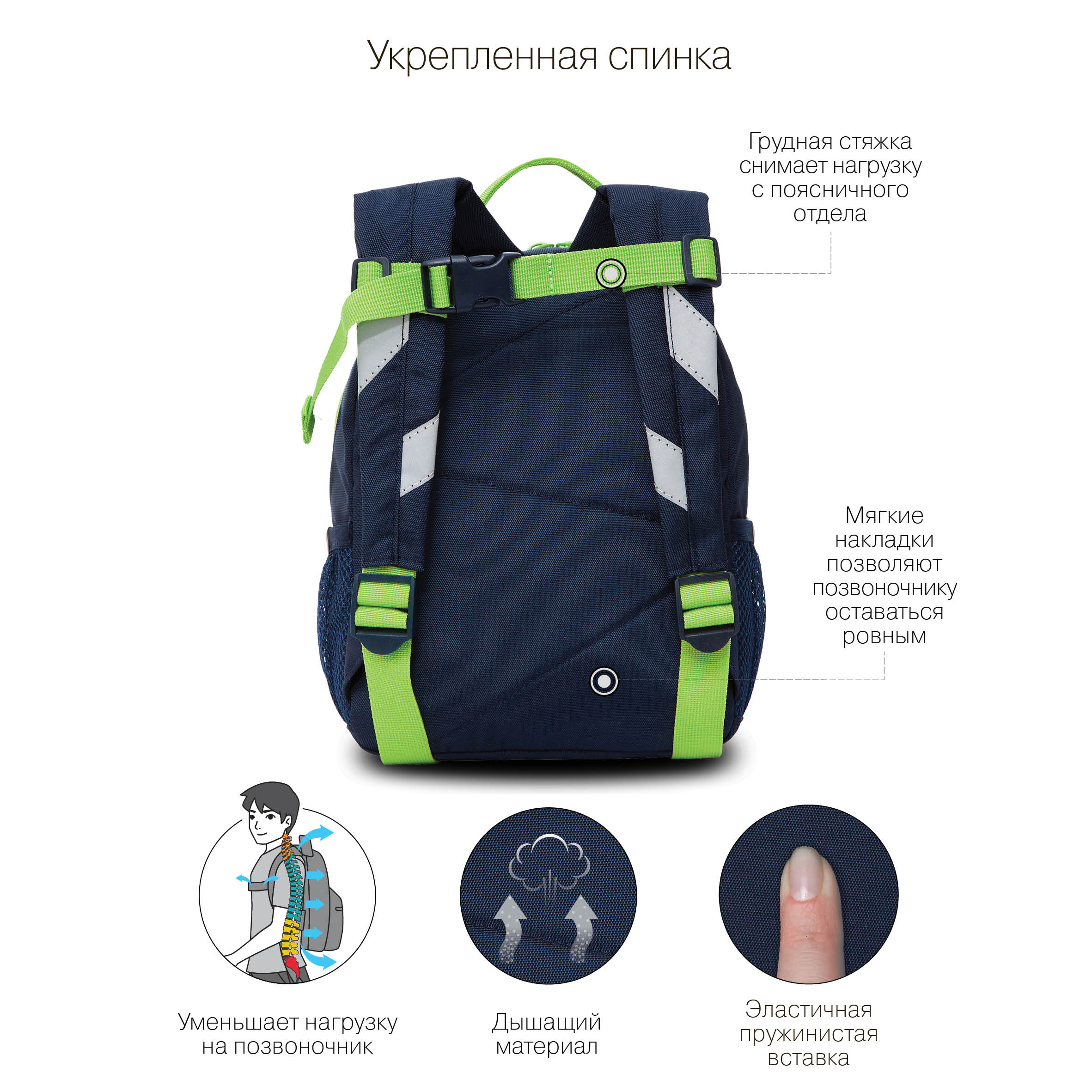 Рюкзак дошкольный Grizzly Ёжик - фото 8