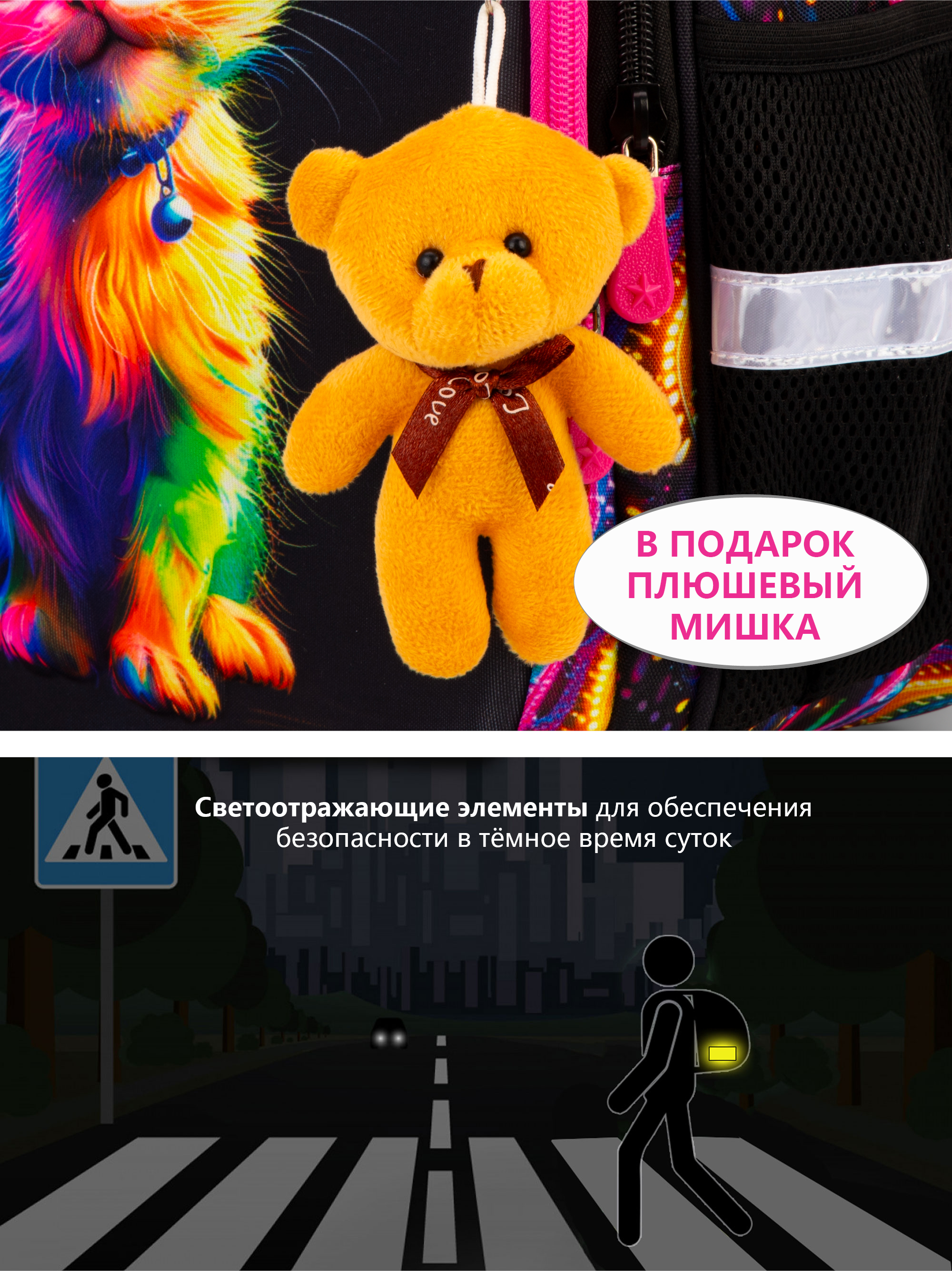 Рюкзак School Stantard школьный набор 6 в 1 + брелок - фото 17