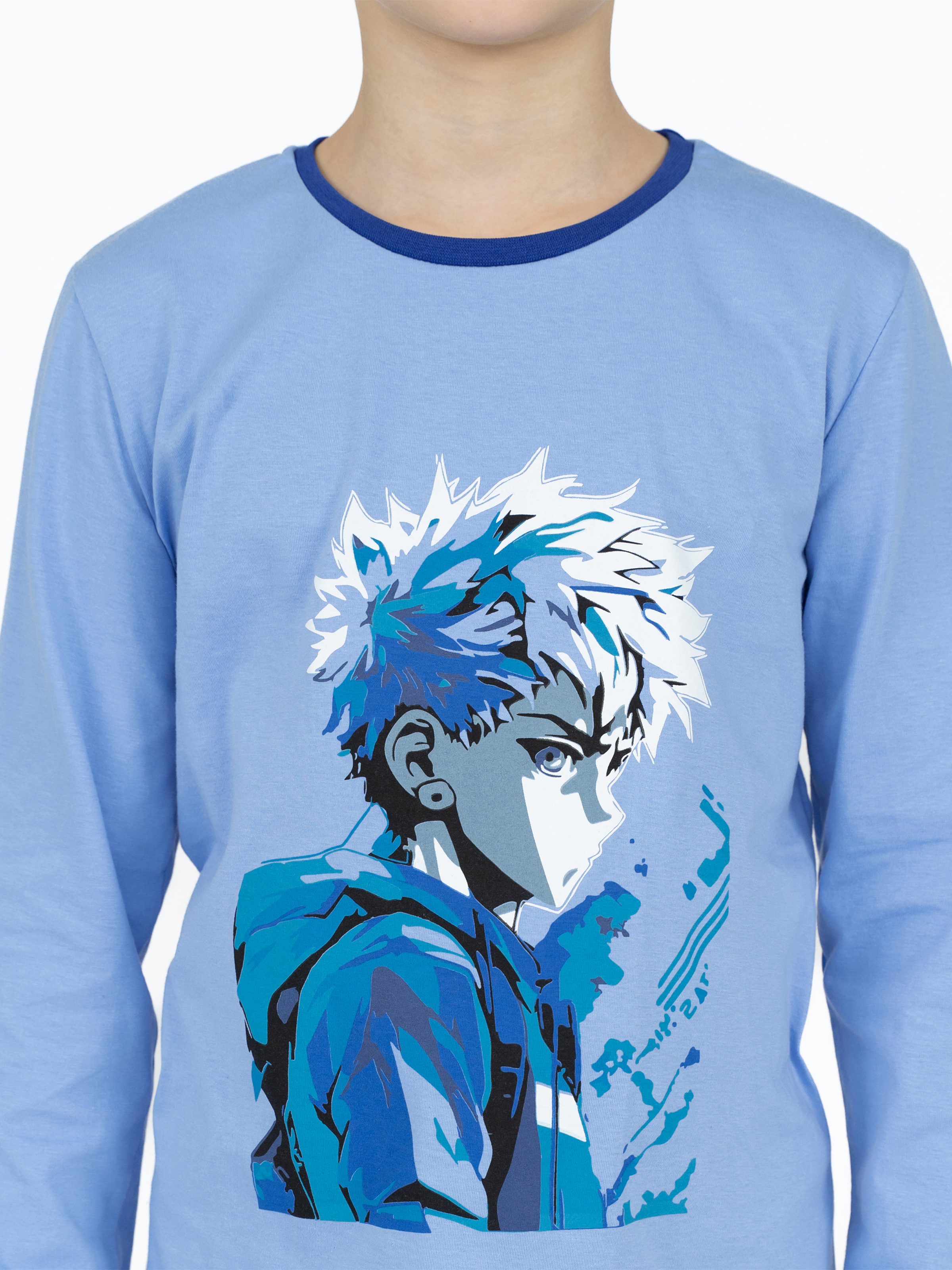 Пижама Утенок ПЖ-1810 т.голубой джип - фото 6