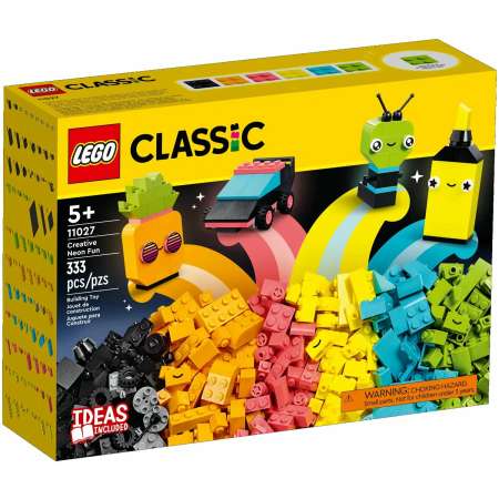 Конструктор LEGO Classic Креативное неоновое веселье 333 дет.