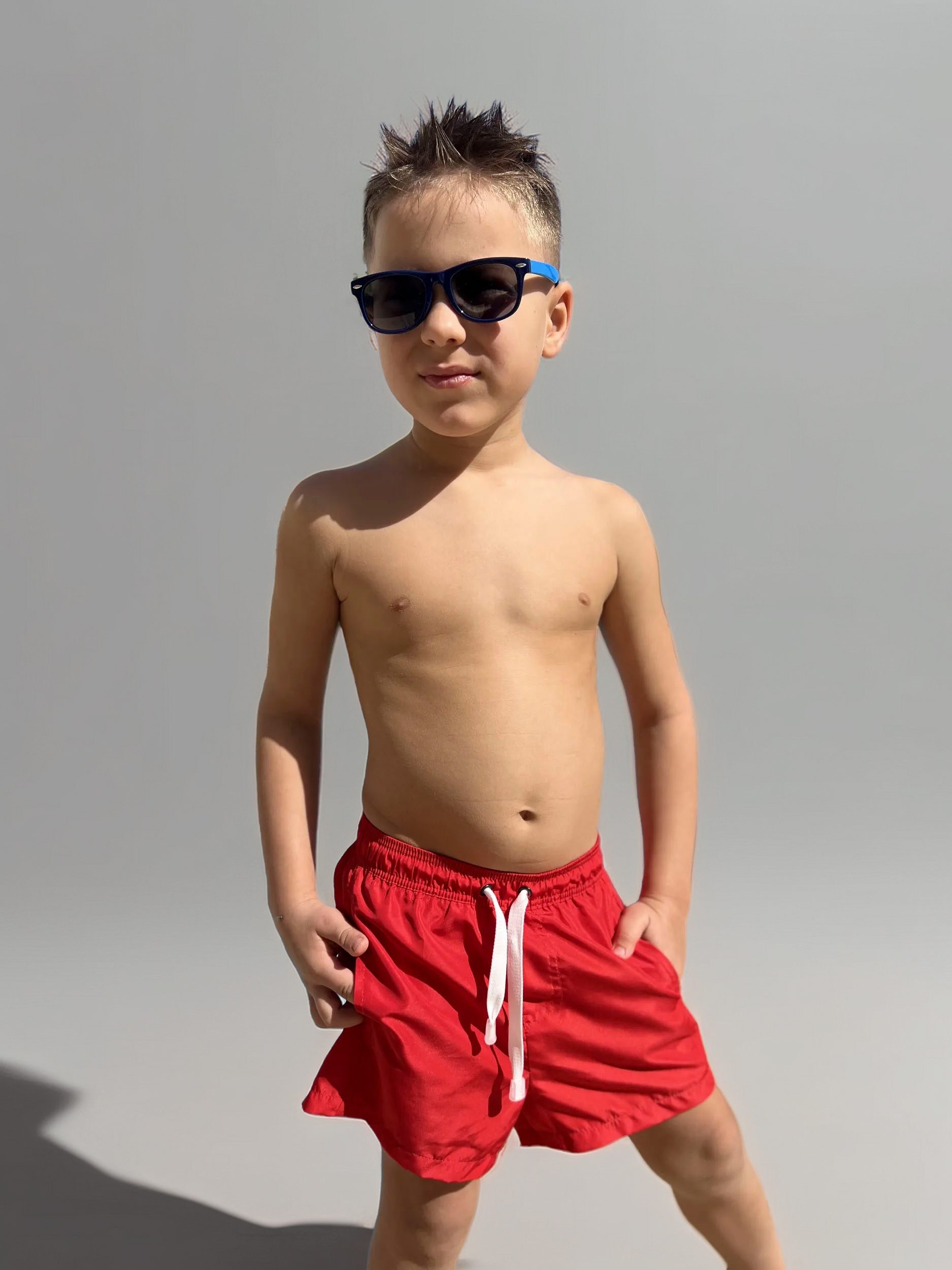 Шорты купальные Capitania KIDS/MEN-001/RED - фото 1