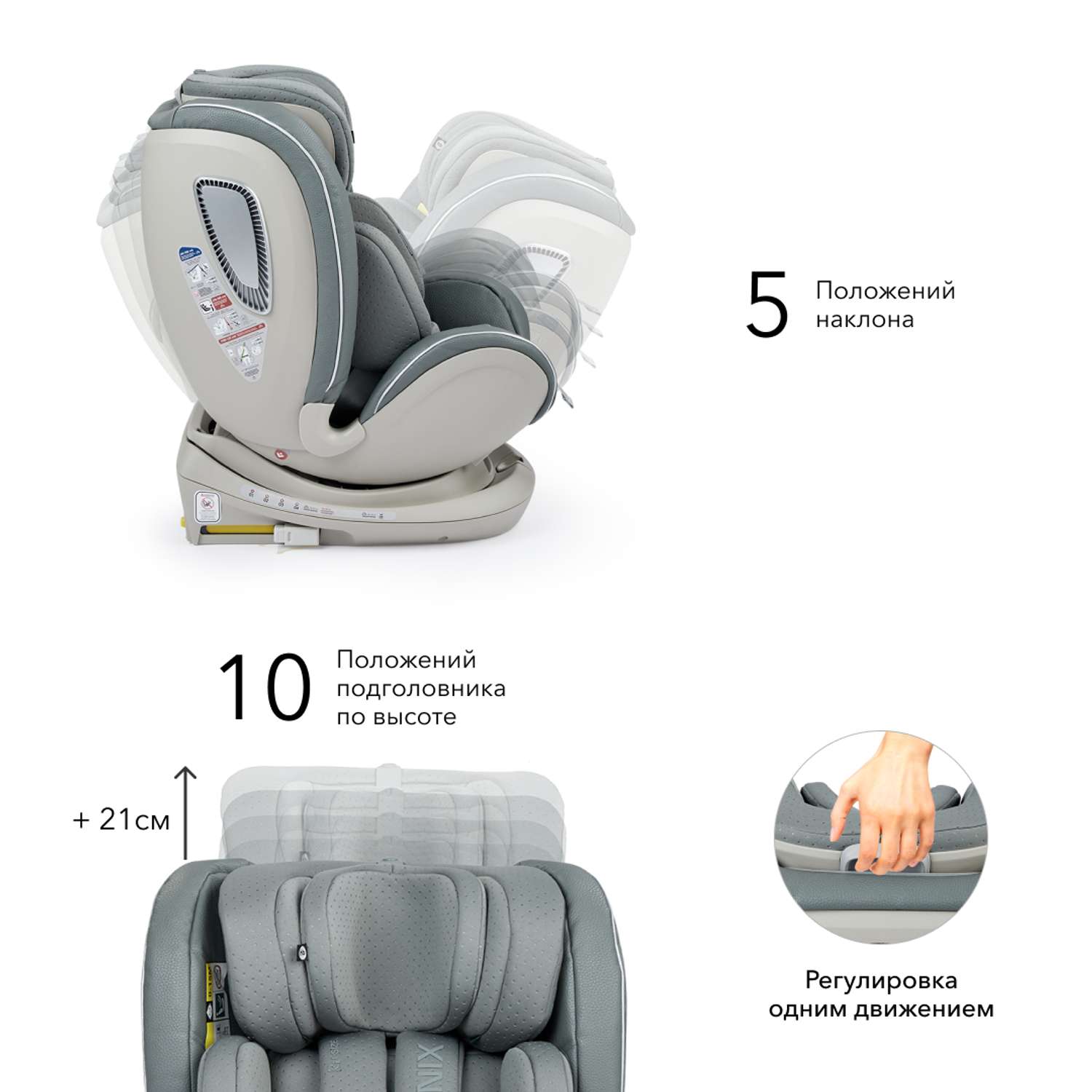 Автокресло Happy Baby Isofix 0+/1/2/3 (0-36 кг) - фото 19