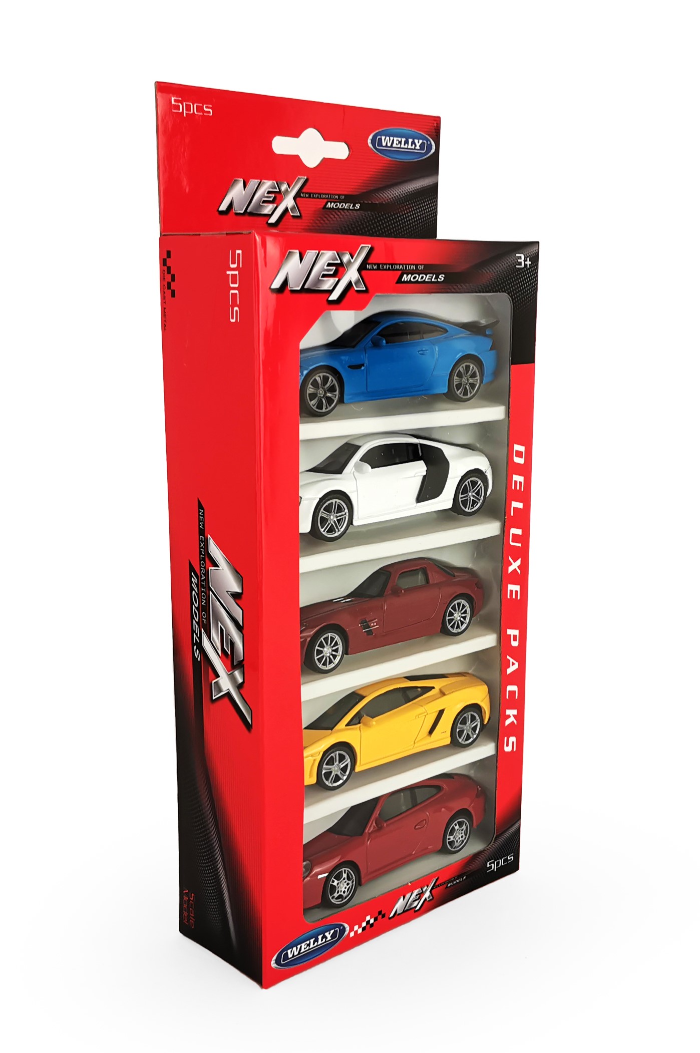 Игровой набор Welly Audi Lamborghini Porsche Jaguar 1:43 44000-5SG(B) - фото 13