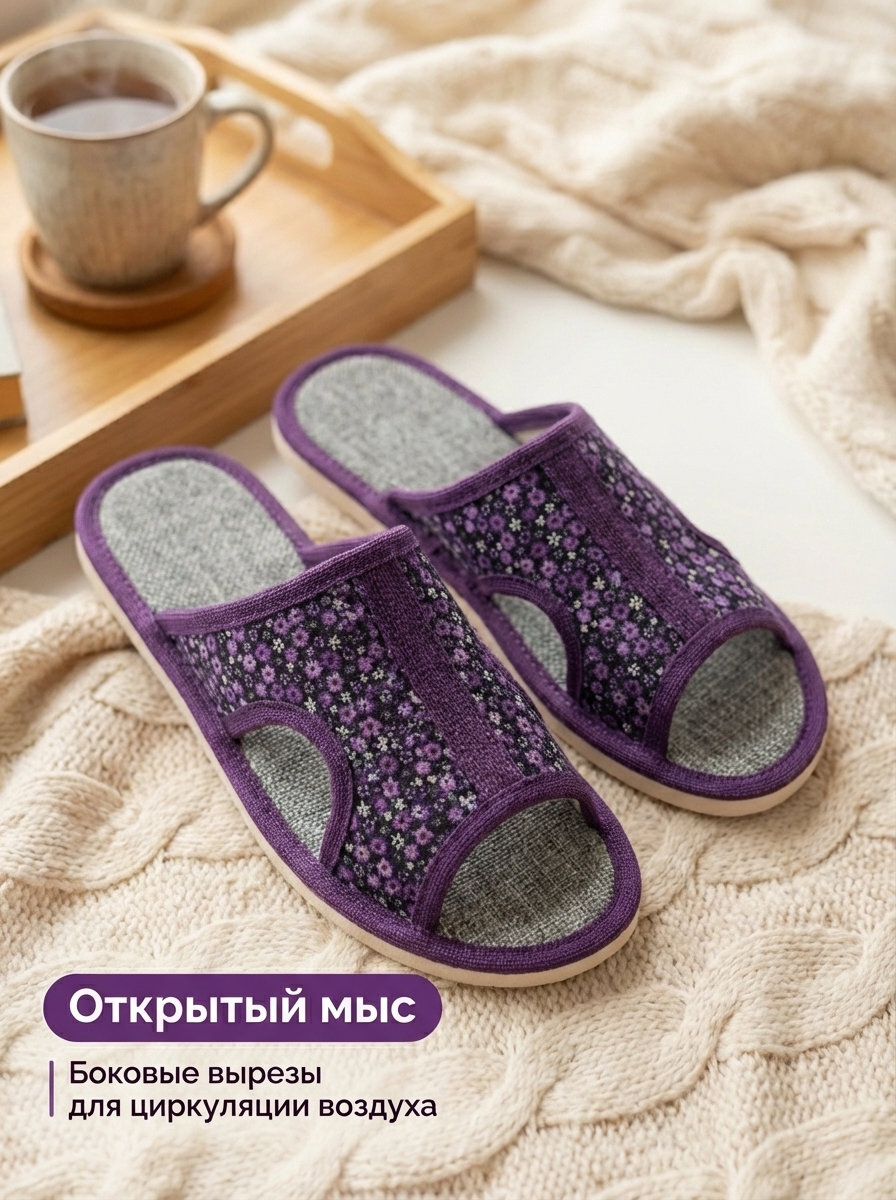 Тапочки UTA HOME 8-51/фио - фото 4