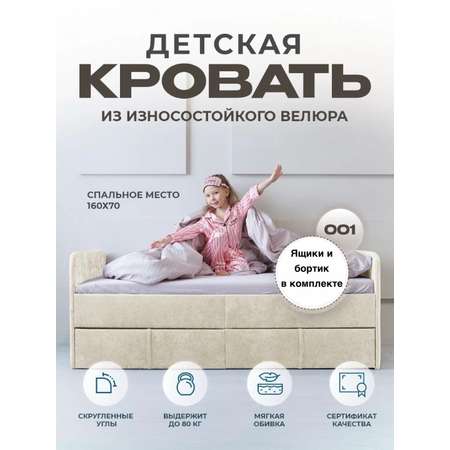 Кровать детская Три Кроватки Санни
