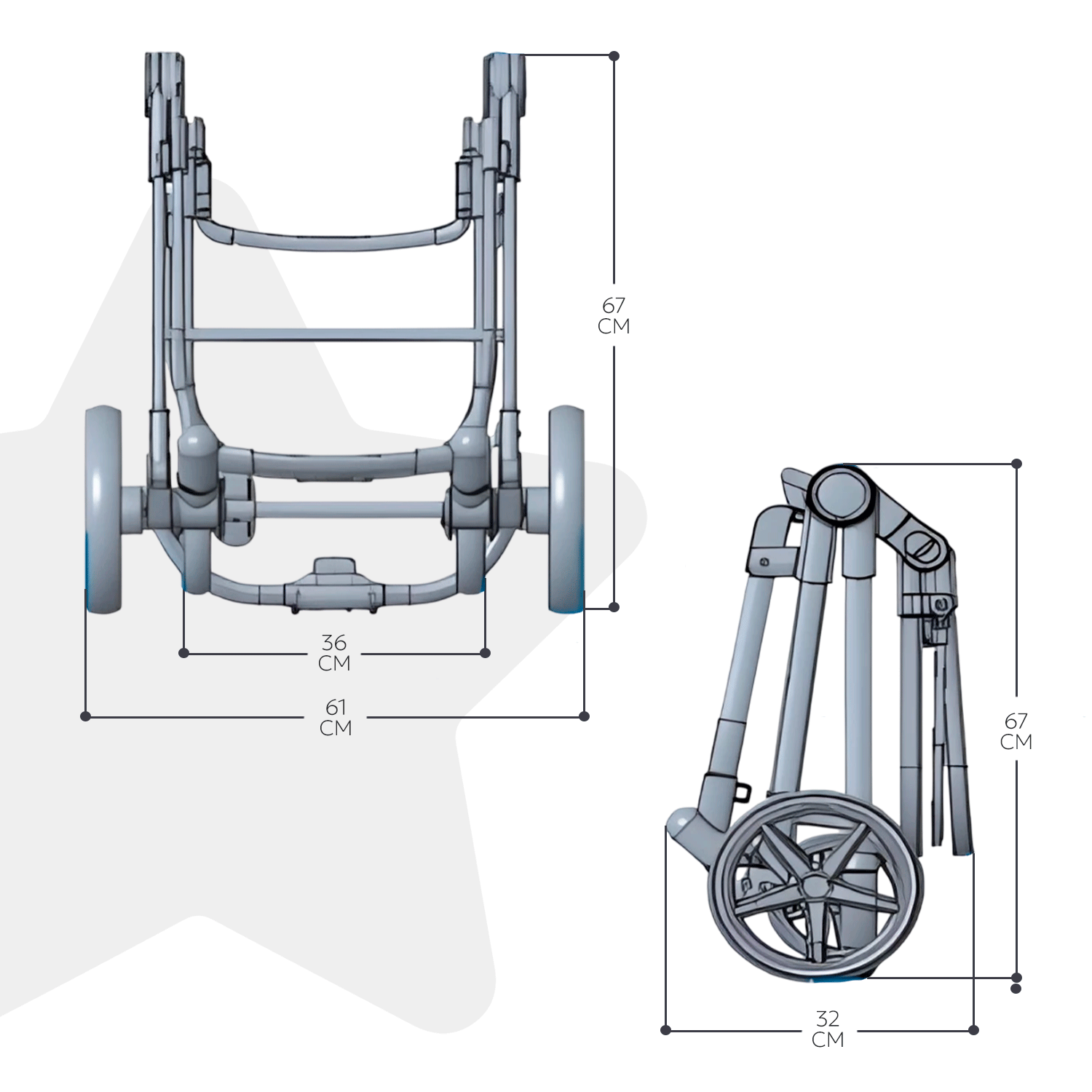 Коляска 3в1 BabyGo FlexiRide New серый - фото 7