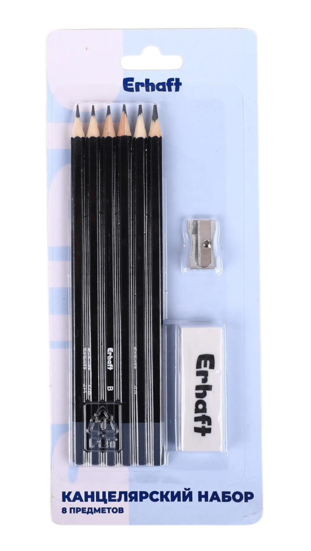 Карандаши чернографитные Erhaft 6 шт. - фото 1
