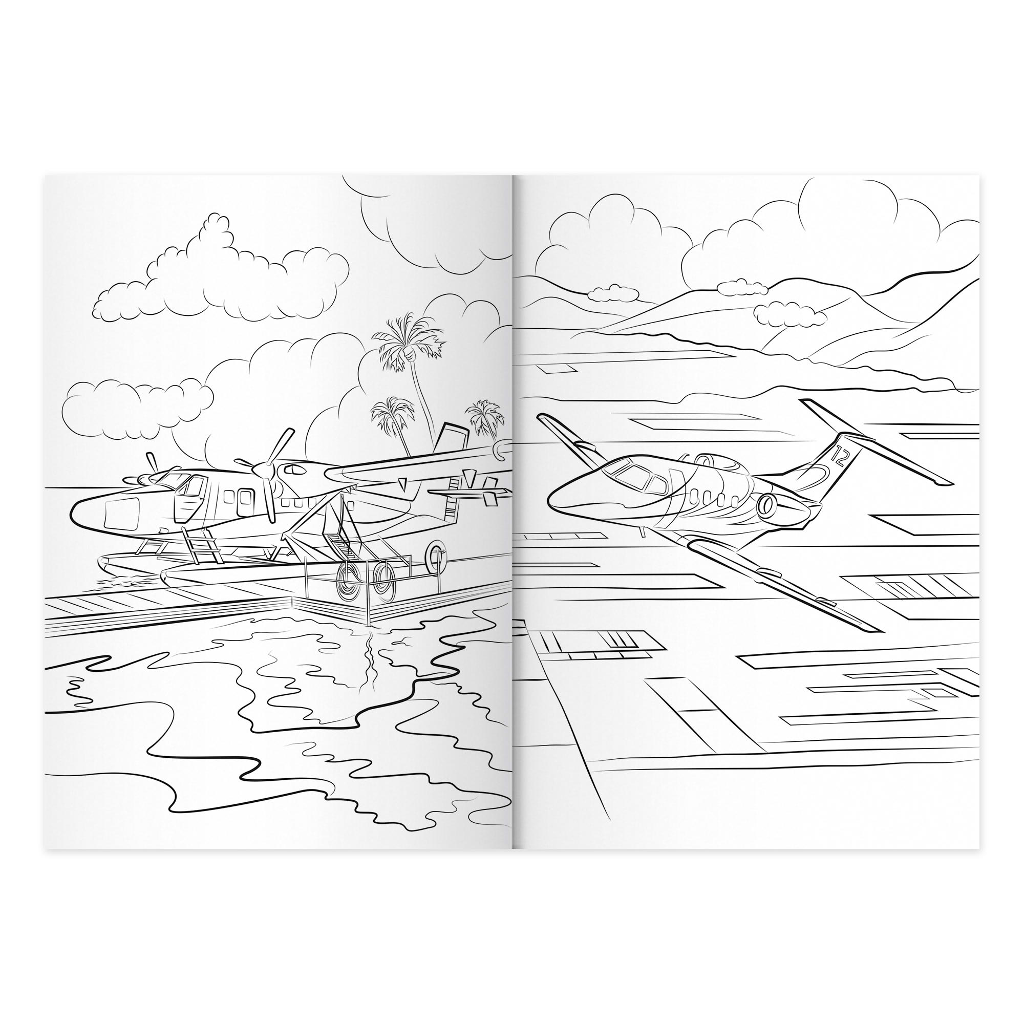 Раскраски Проф-Пресс крутые. 4 шт по 12 л. А4. Военная техника+гонки+машины-роботы+самолёты - фото 6