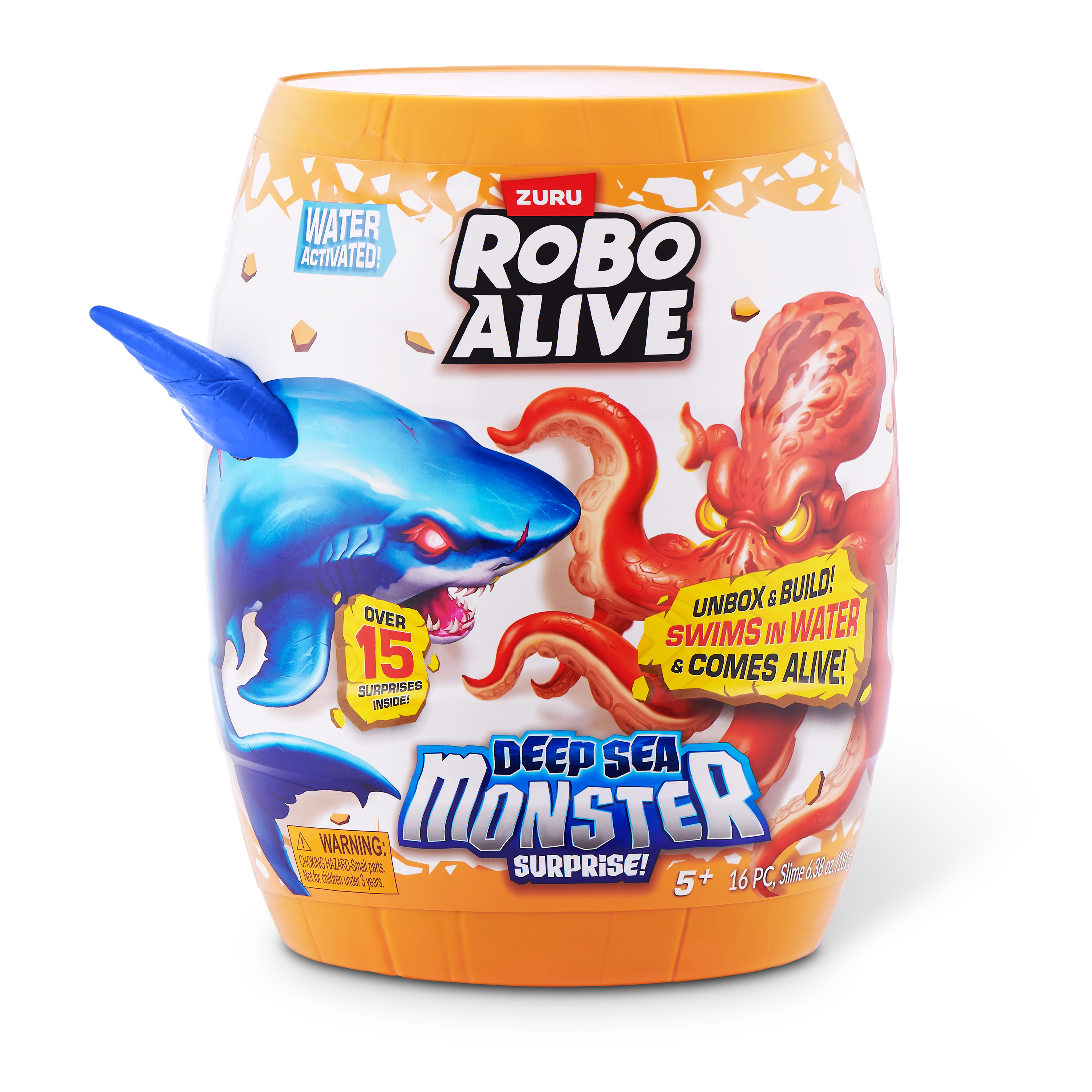 Набор игровой Zuru ROBO ALIVE Глубоководный монстр Акула Серия 1 71155A 71155A - фото 8