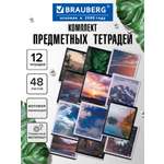 Тетрадь Brauberg 48 лист. 12 шт.
