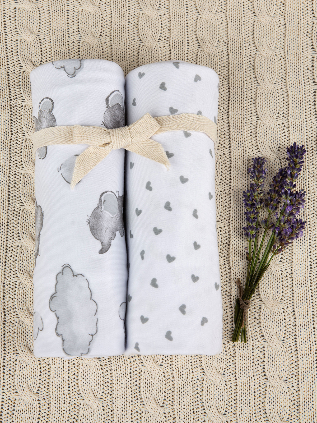 Пелёнка inlovery трикотаж 85х100 см 2 шт. - фото 17