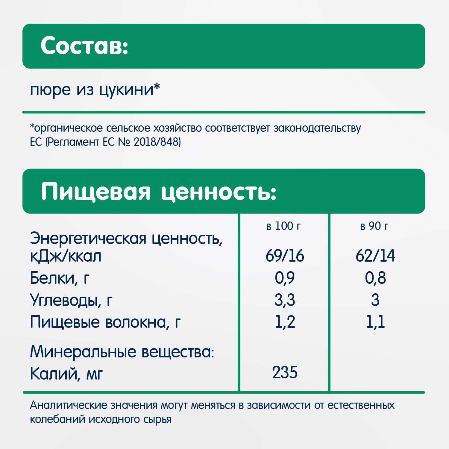 Пюре овощное Fleur Alpine Цукини 90г с 4месяцев - фото 5