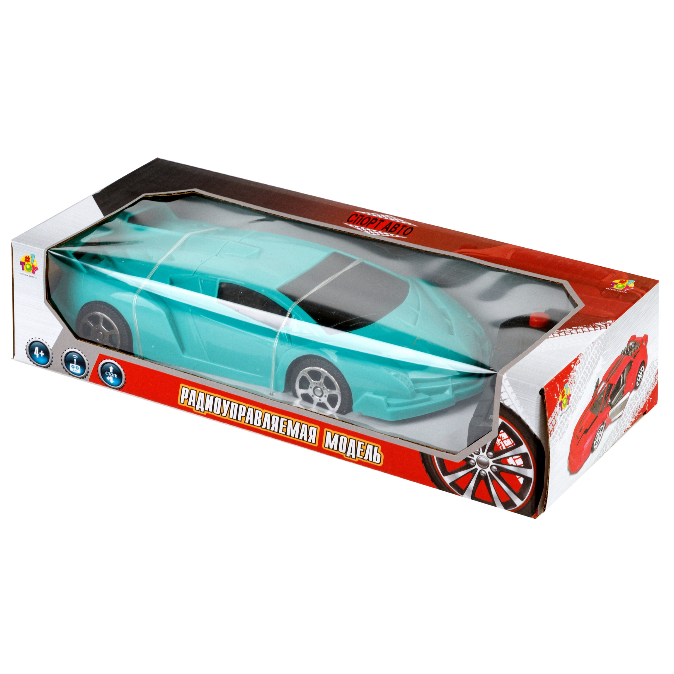 Автомобиль РУ 1TOY на пульте управления спорткар 1:24 - фото 18