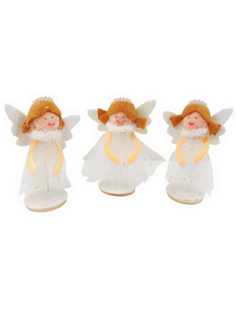 Украшение ёлочное Магия праздника Ангел 7см 3 вида 3 шт - фото 1