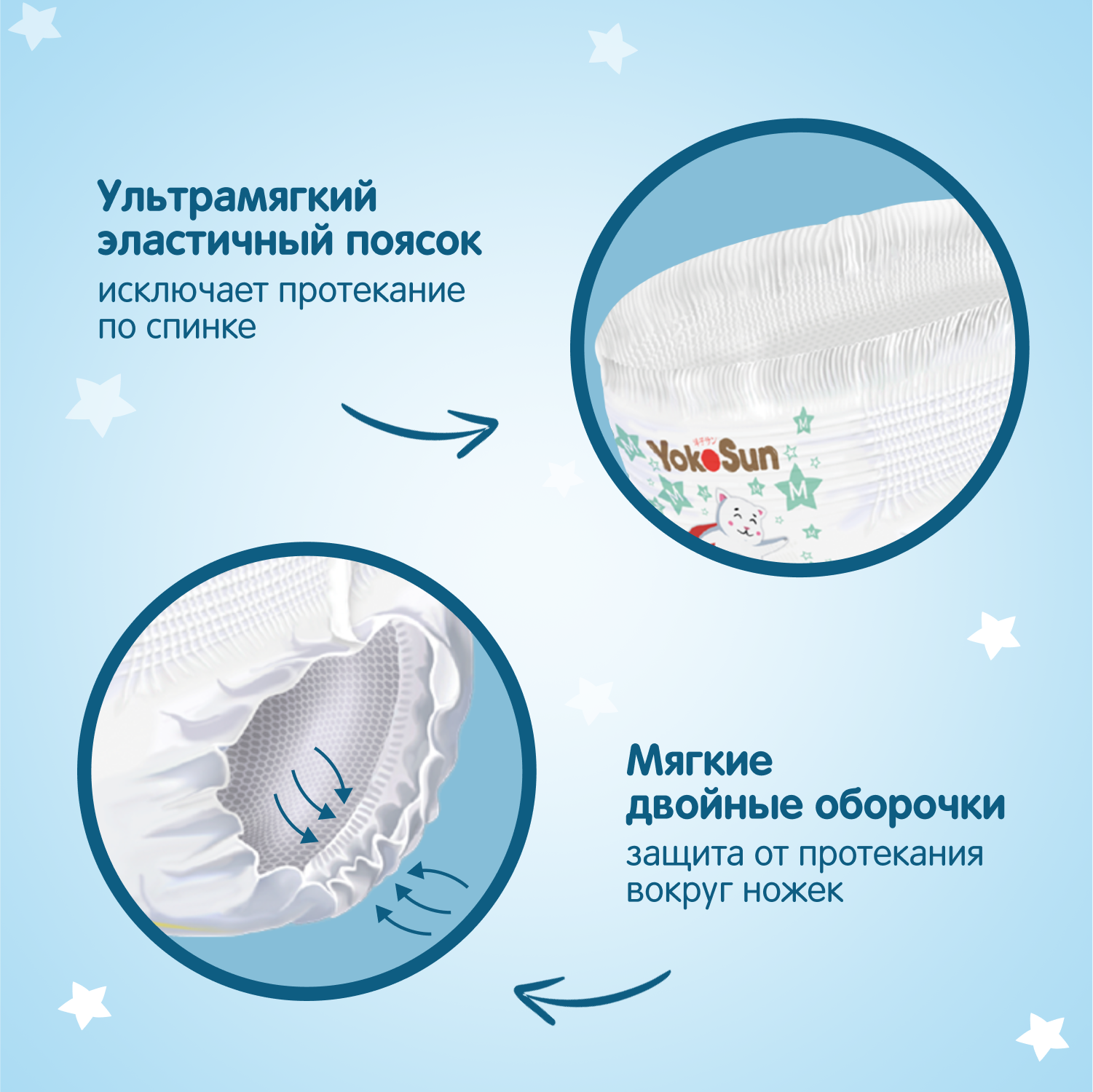 Трусики YokoSun Premium L (9-14 кг) 44 шт. - фото 4