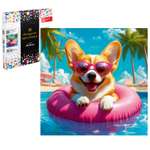 Алмазная мозаика Феникс + Корги