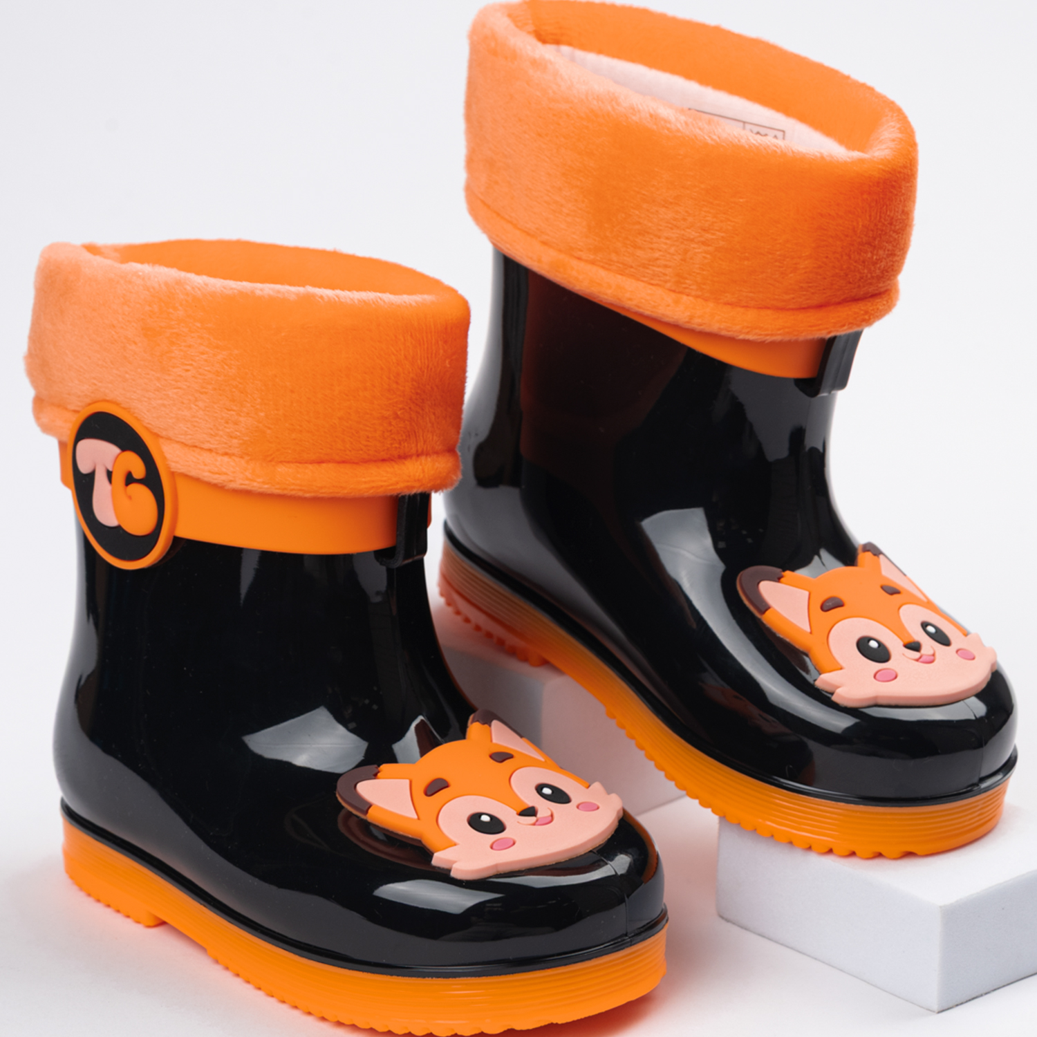 Сапоги резиновые TikkaGo 8U03_2433-1_black-orange - фото 1