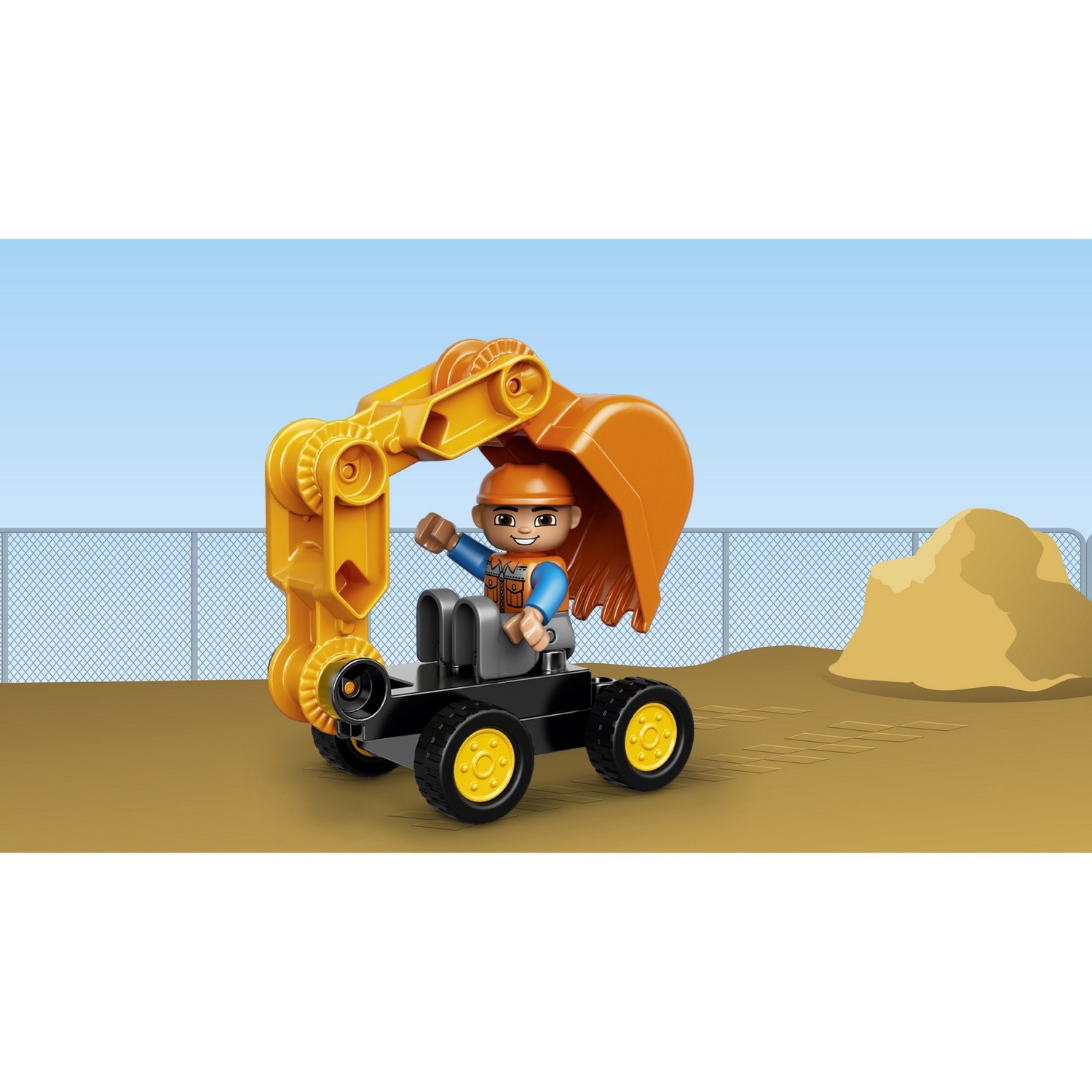 Конструктор LEGO DUPLO Грузовик и экскаватор блочный - фото 7