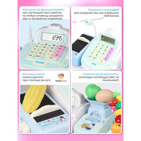 Игровой набор TrendToys касса, продукты